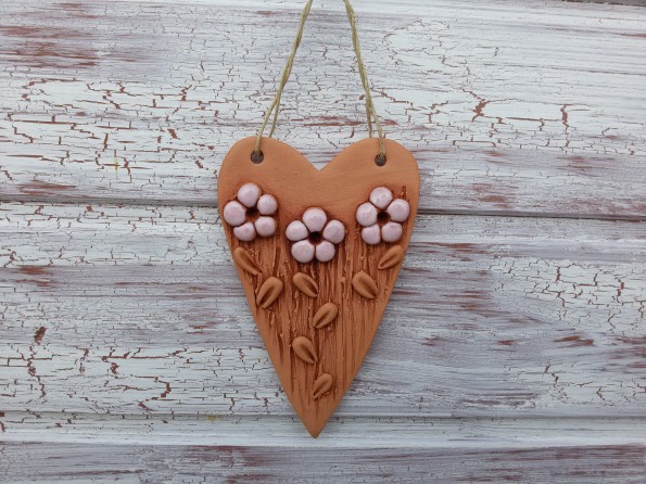 Srdíčko-růžové květinky