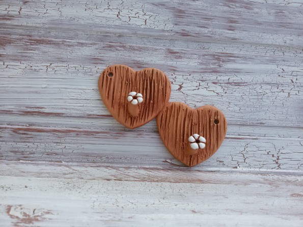 Věšáček-dvě srdíčka