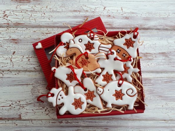 Bílé s červenou hvězdičkou