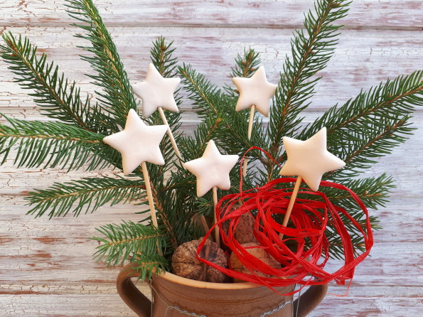 Keramické hvězdičky-zápich